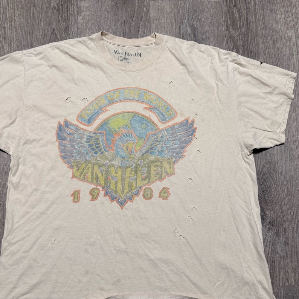 Grunge Van Halen Tour of the World 1984 T-Shirt